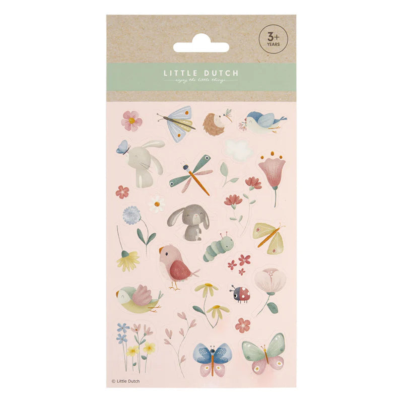Little Dutch- Flower and Butterfly Stickers- Baby at the bank