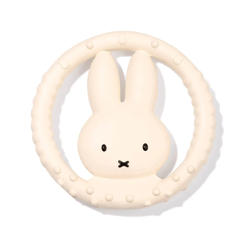Little Dutch- Miffy Teething Ring- Baby at the bank