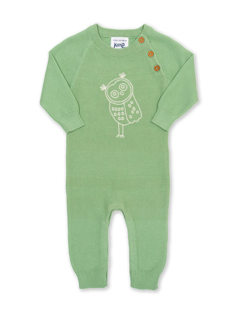 Kite- Owlet Knit Romper- Baby at the bank