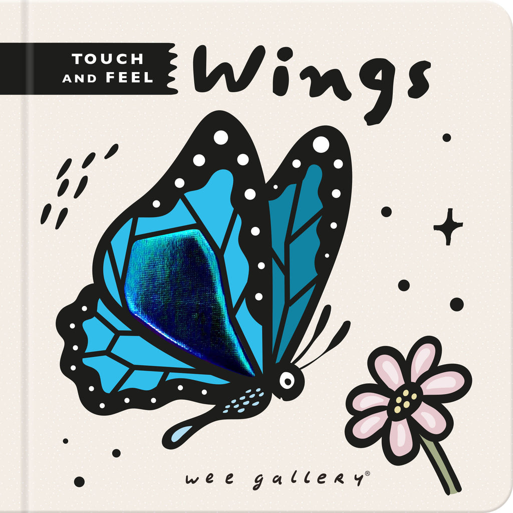 Wee Gallery Touch and Feel Book Wings- Baby at the bank