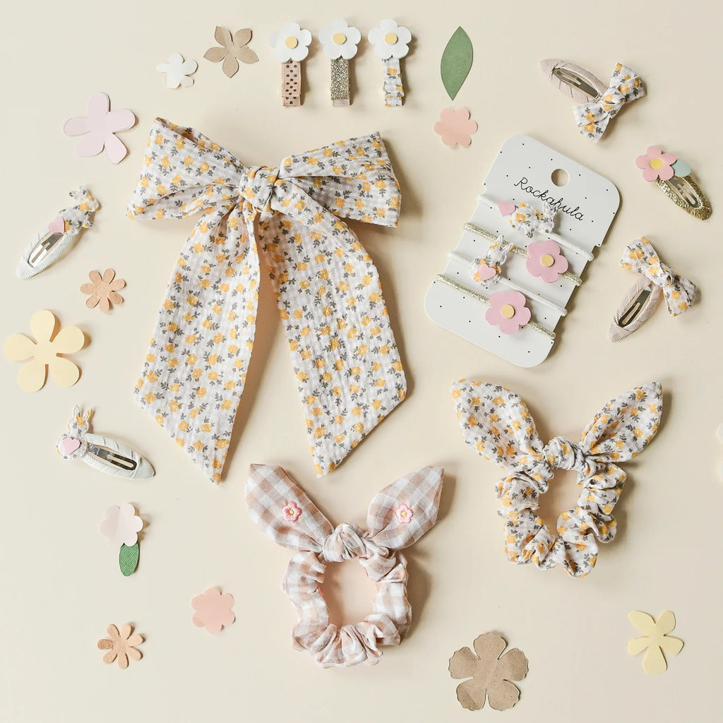 Rockahula- Ditsy Bunny Ear Scrunchies- Baby at the bank