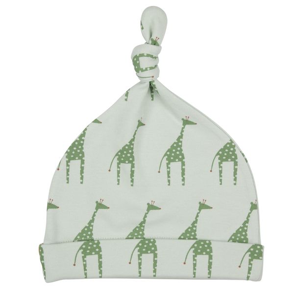 Pigeon Organics- Knotted Hat Giraffe- Baby at the bank