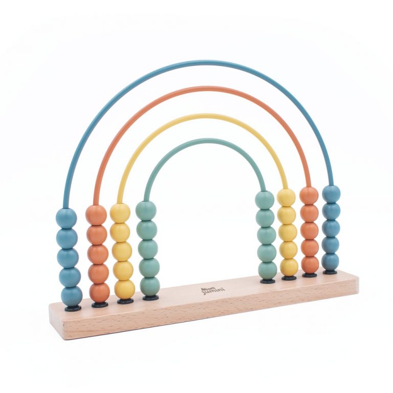 Jumini - Retro Rainbow Abacus- Baby at the bank