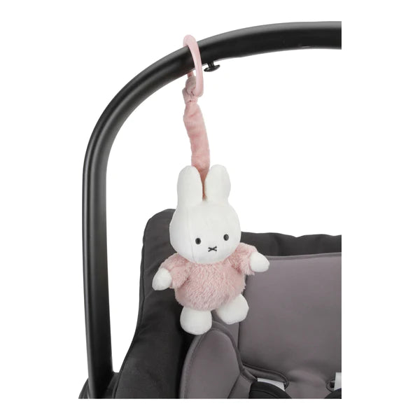 Little Dutch-Miffy Fluffy Hanging Toy Pink- Baby at the bank