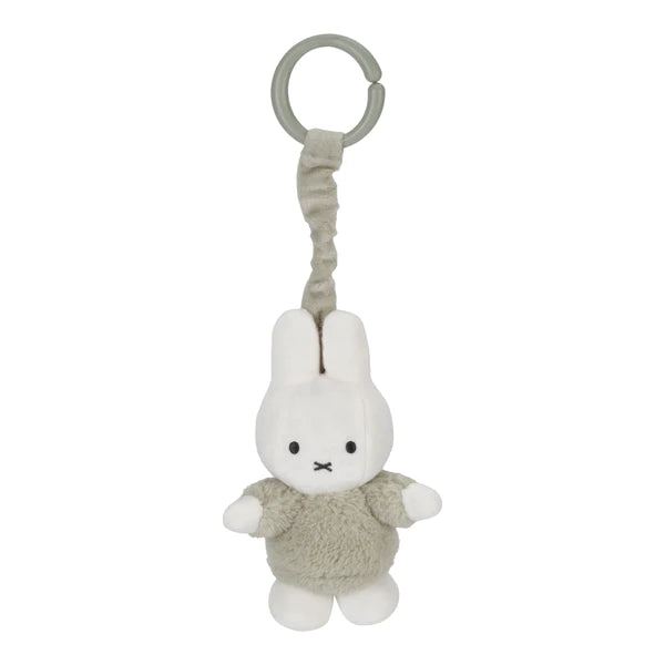 Little Dutch-Miffy Fluffy Hanging Toy Green- Baby at the bank