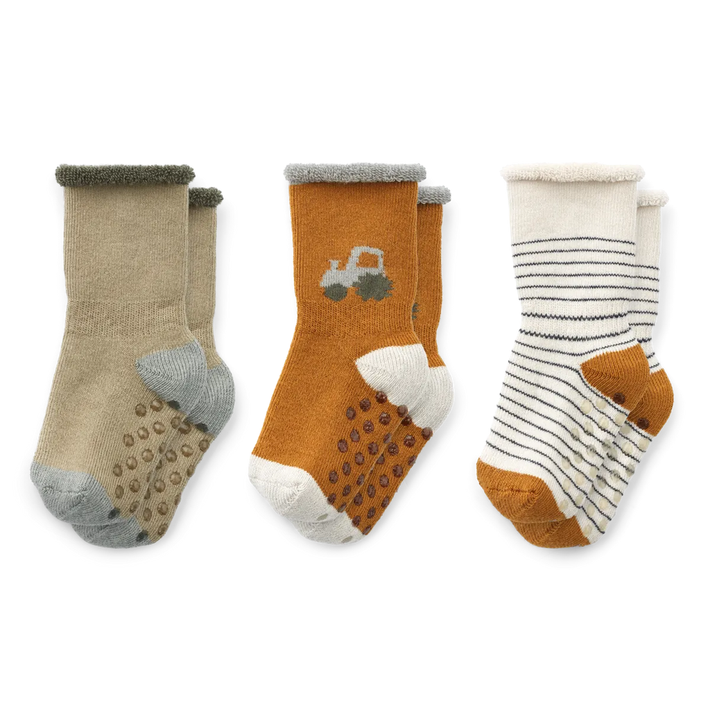 Liewood Eloy Baby Socks 3  pack Vehicle mix