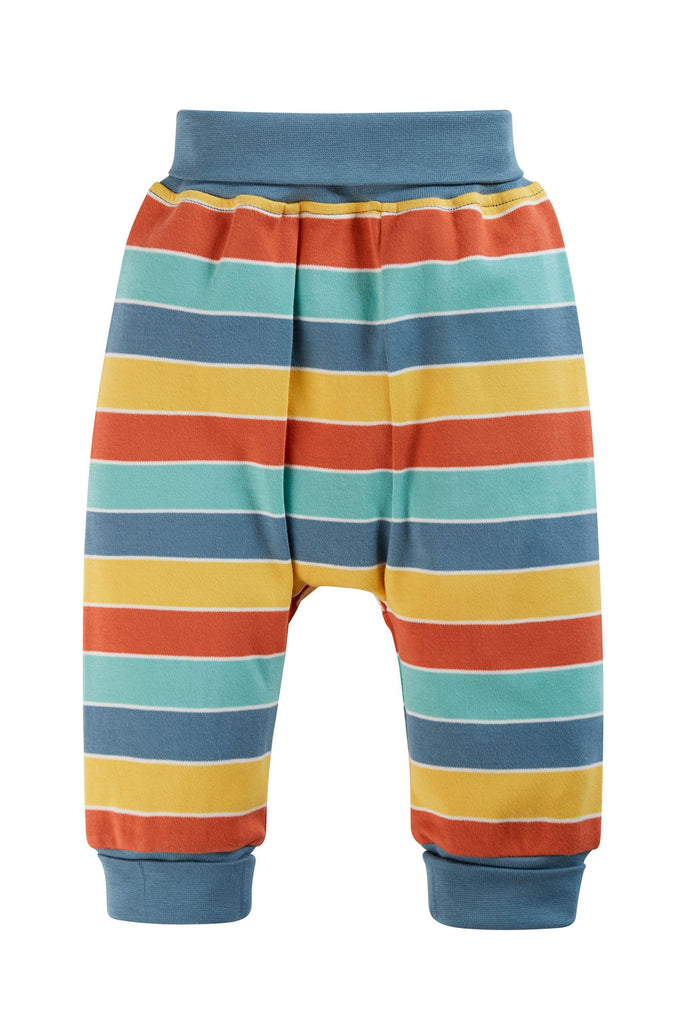 Frugi- Little Parsnip Outfit, Moss Rainbow/Stripe Sheep
