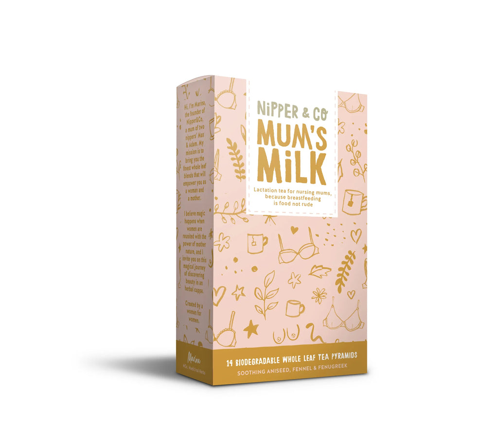 Nipper & Co.- Mum's Milk, Breastfeeding Tea for Lactation Support- Baby at the Bank