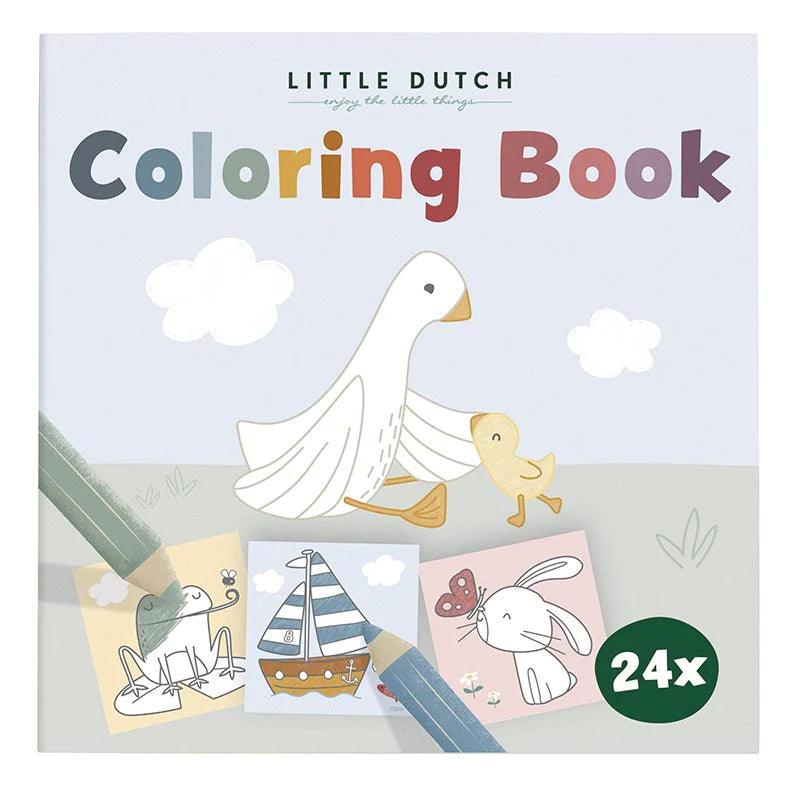 Little Dutch- Colouirng Book- Baby at the bank