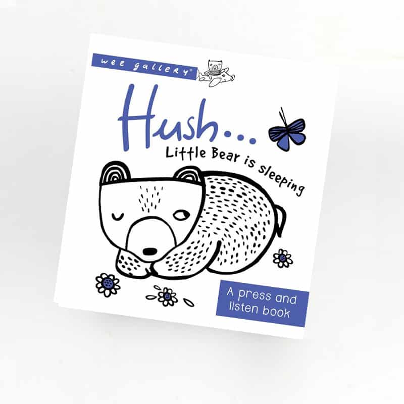 Wee Gallery - Hush Sound Book- Baby at the bank