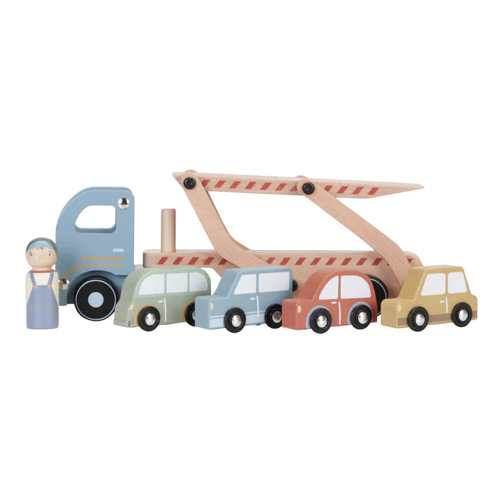 Little Dutch-Wooden Truck- Baby at the bank