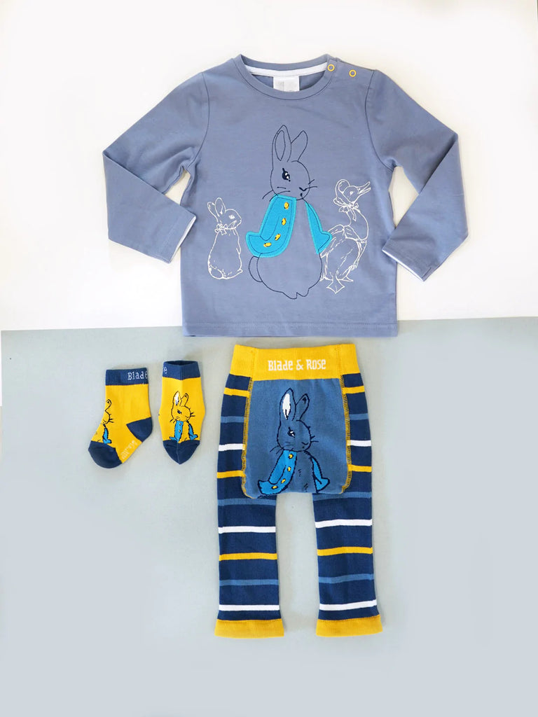 Blade and Rose- Peter Rabbit Modern Mix Leggings- Baby at the bank