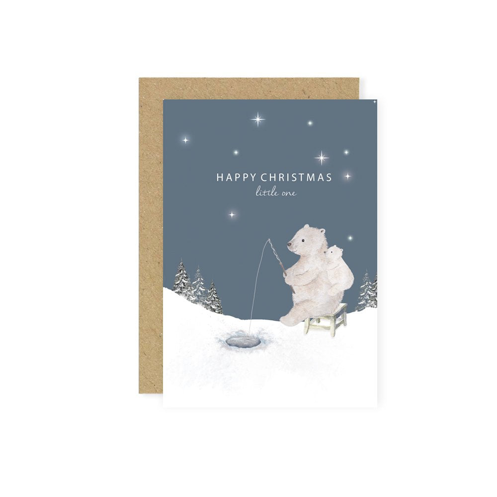 Little Roglets - Polar Bears Happy Christmas- Baby at the bank