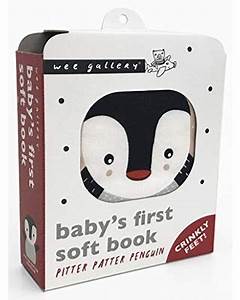 Wee Gallery - Penguin Soft Cloth Book- Baby at the bank
