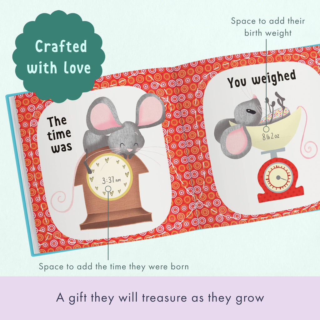 Born In August Gift Book | Baby Shower Gift | Personalised |