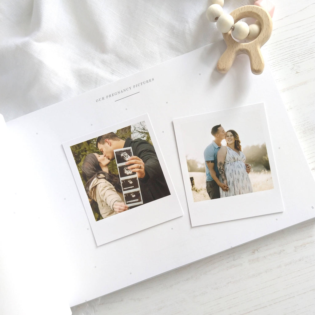 Blush & Gold -My Baby Journal (Ivory) newborn keepsake memory book gift