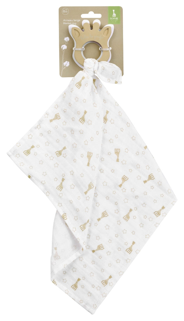 Sophie La Griafe- So'pure Swaddle Ring Sophie La Girafe- Baby at the bank