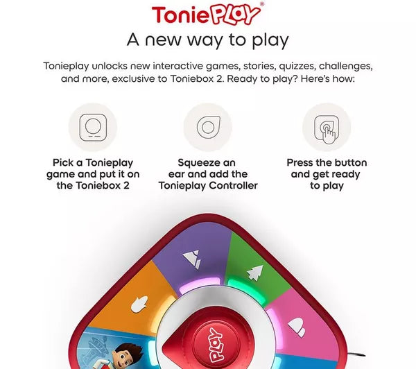 Tonies- Toniebox 2 Moon Grey Play Set Paw Patrol Chase UK- Baby at the bank