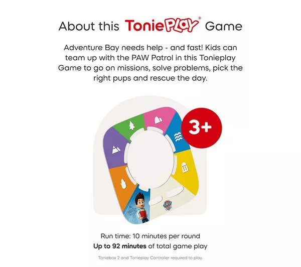 Tonies- Toniebox 2 Sunset Red Play Set Paw Patrol Chase UK- Baby at the bank