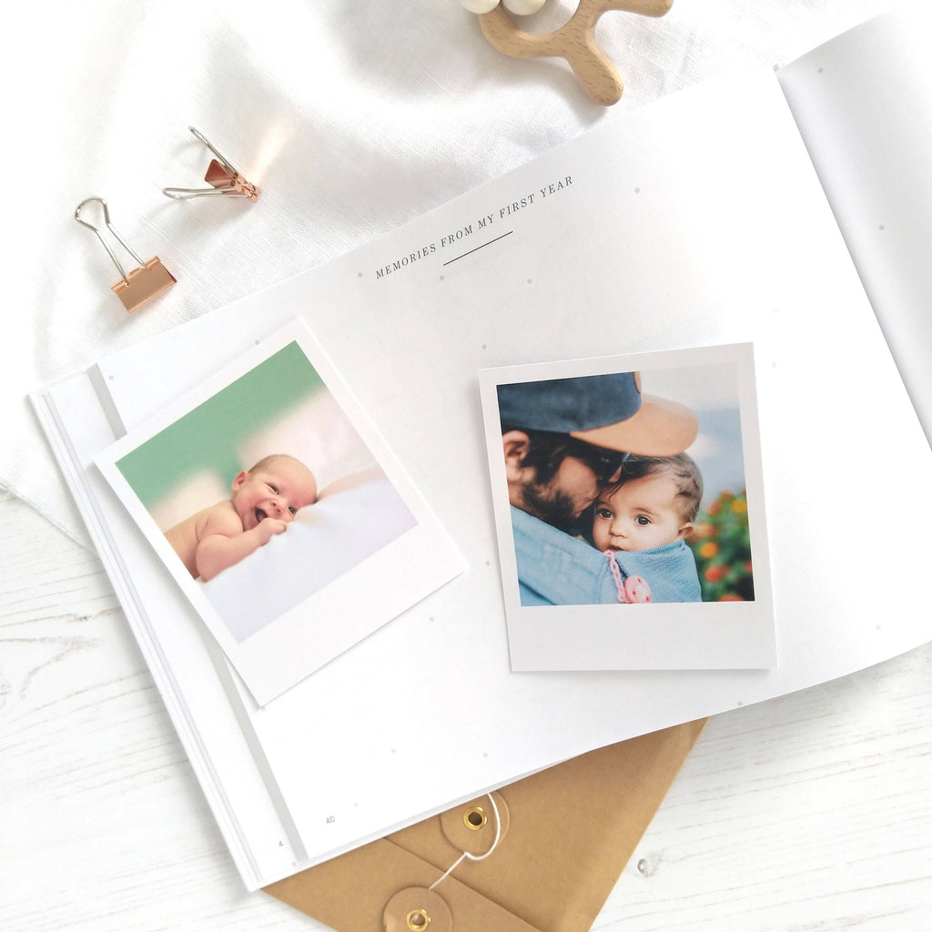 Blush & Gold -My Baby Journal (Ivory) newborn keepsake memory book gift