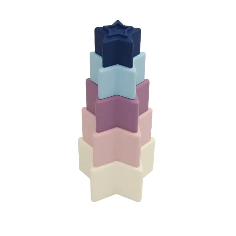 Blossom and Bear- Star Silicone Stacking Toy
