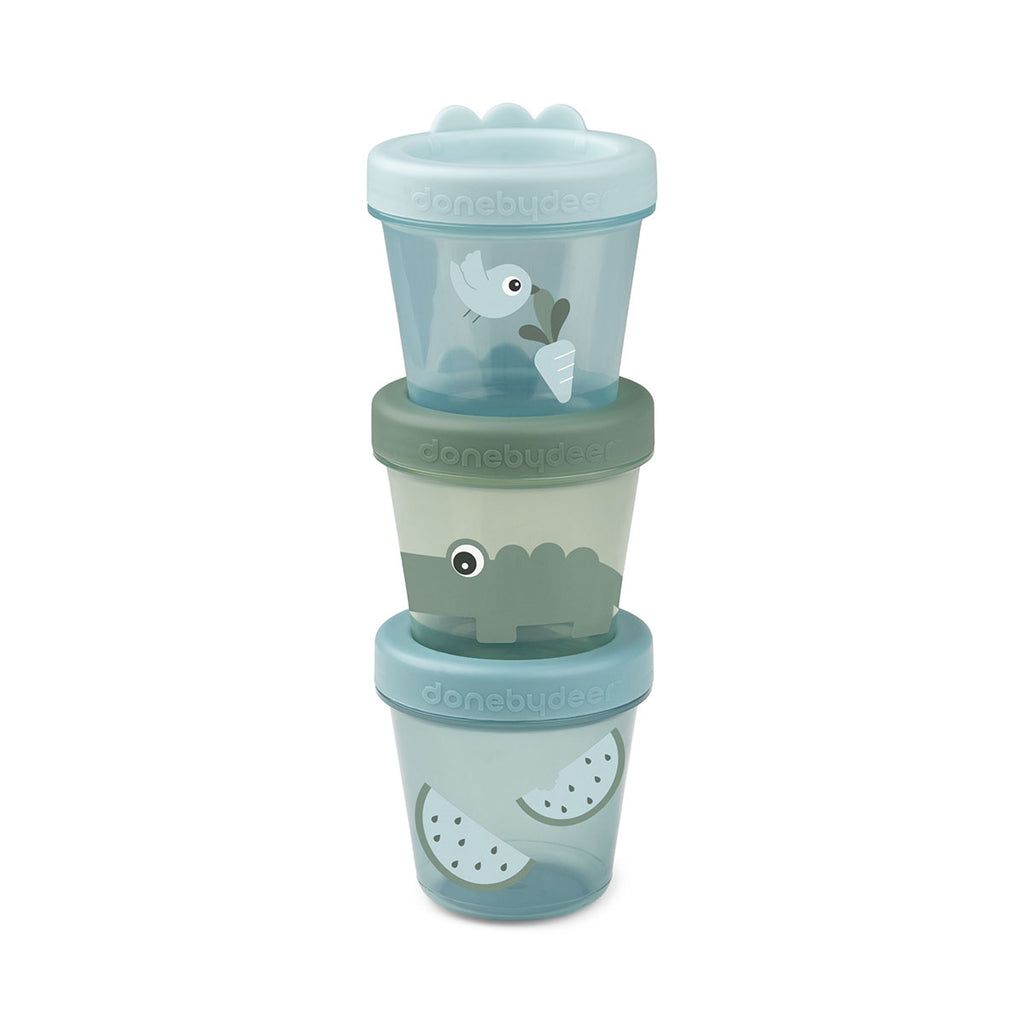 Done By Deer - Baby Food Container 3 Pack Green- Baby at the bank
