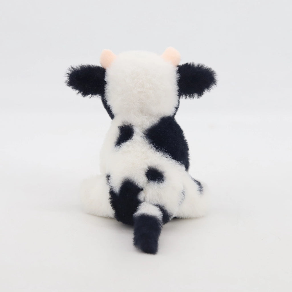 Jomanda - Black and White Dairy Cow Soft Toy Plush Mini (11cm)- Baby at the bank