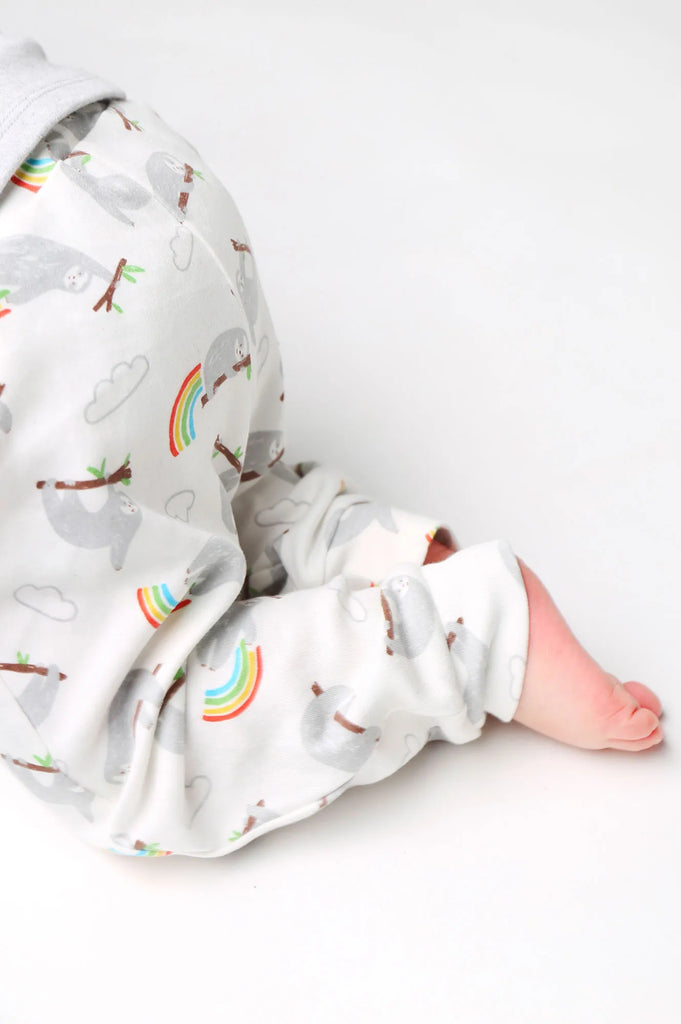 Frugi- Frankie Summer Outfit Sleepy Sloths- Baby at the bank