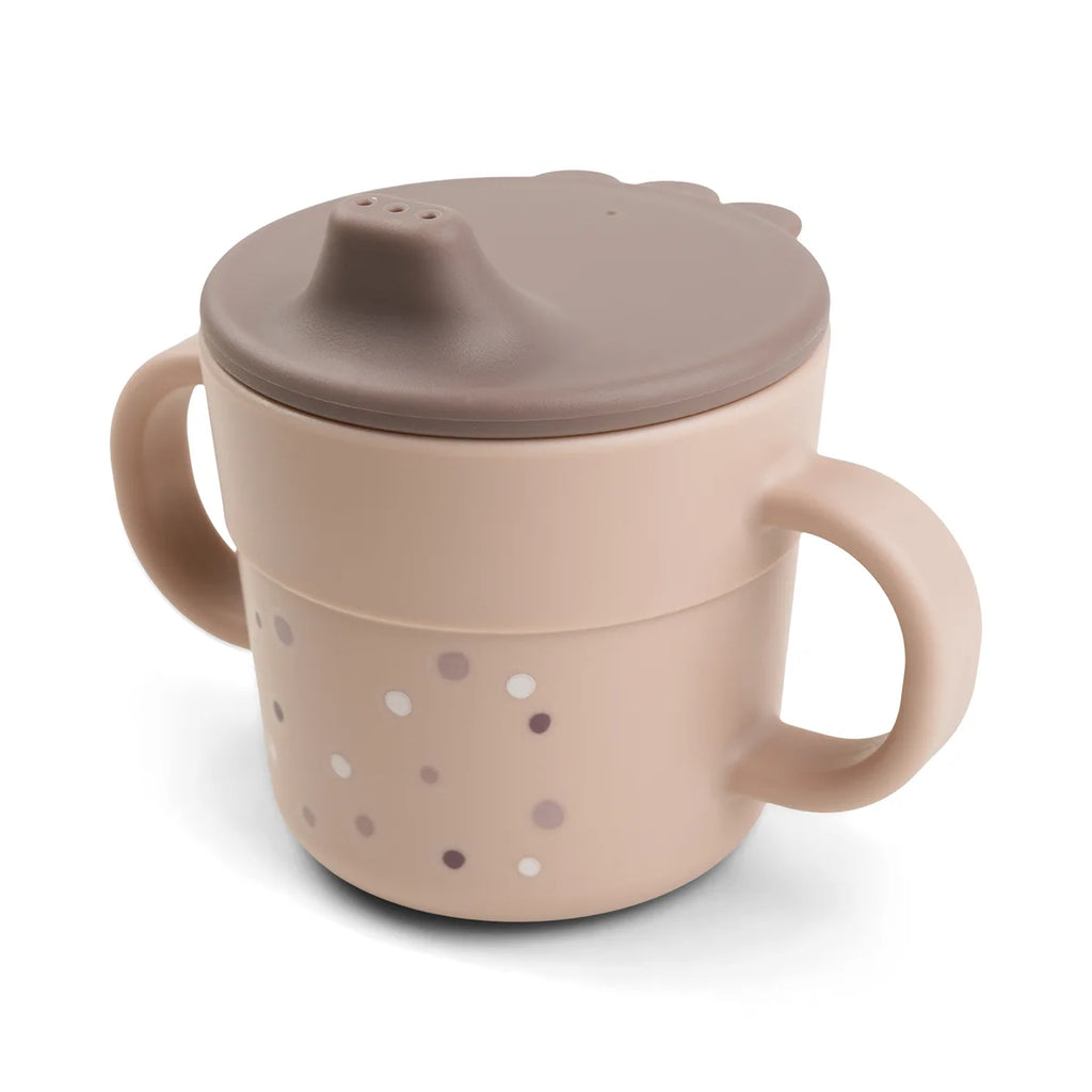 Done By Deer- Foodie Spout Cup Happy Dots Powder- Baby at the bank