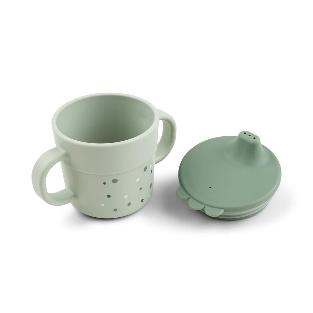 Done By Deer- Foodie Spout Cup Happy Dots Green- Baby at the bank