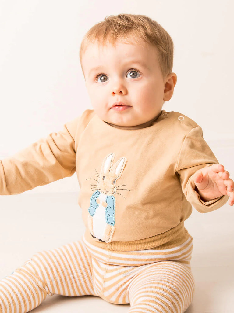 Blade and Rose- Peter Rabbit™ Neutral Top- baby at the bank