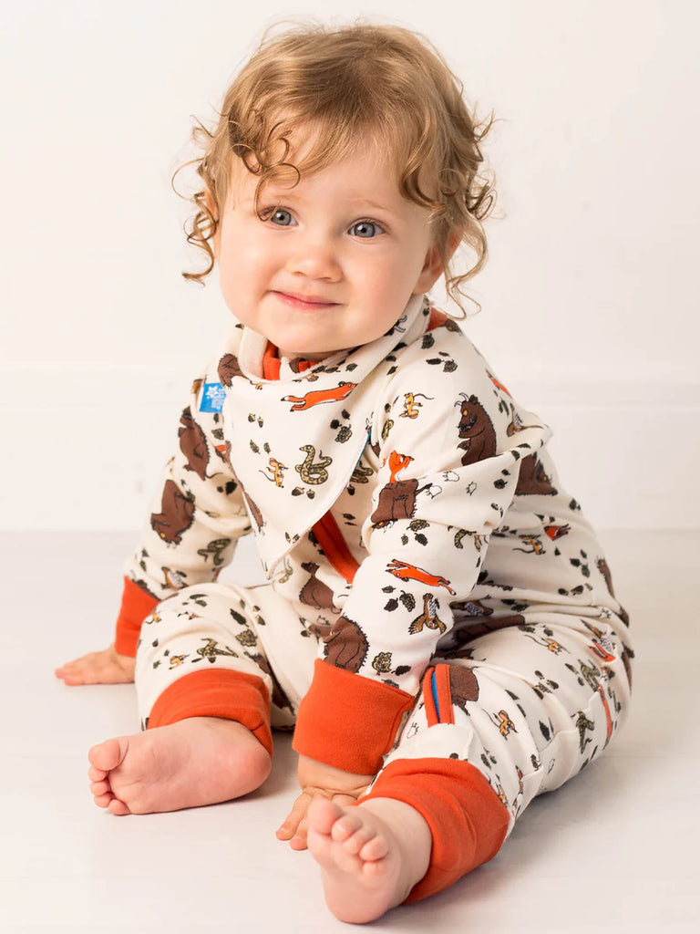 Blade and Rose- Gruffalo Outdoor Adventure Zip Up Romper- Baby at the bank