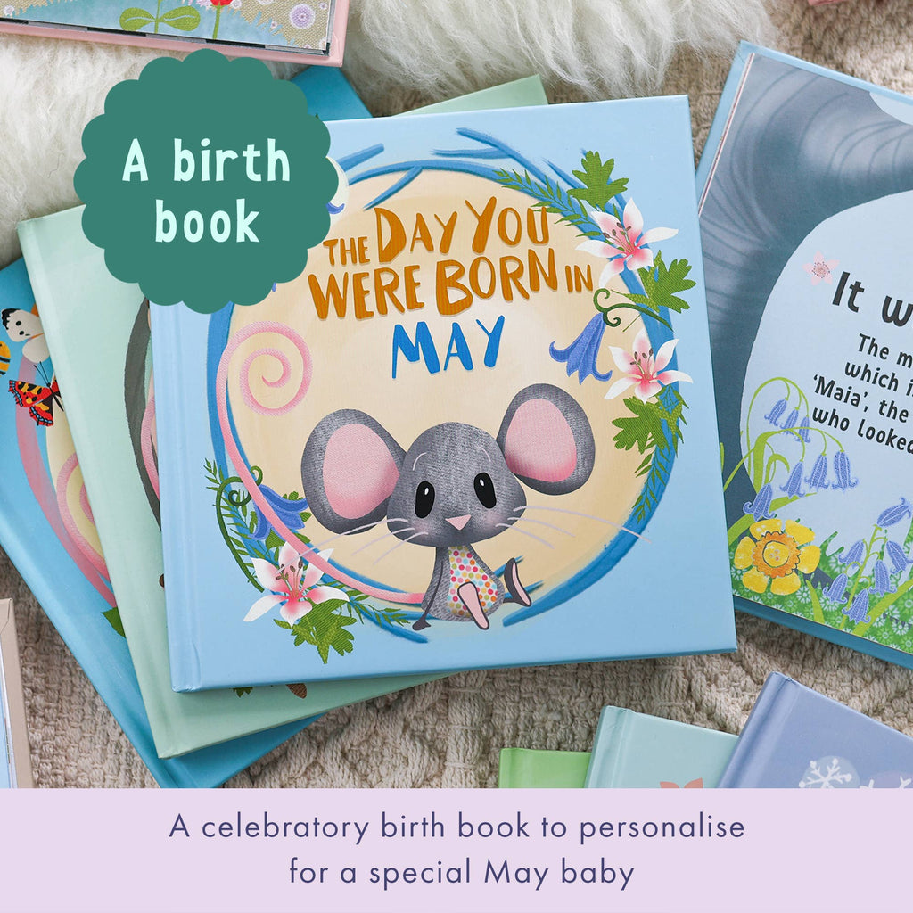 Born In May Gift Book | Baby Shower Gift | Newborn Gift