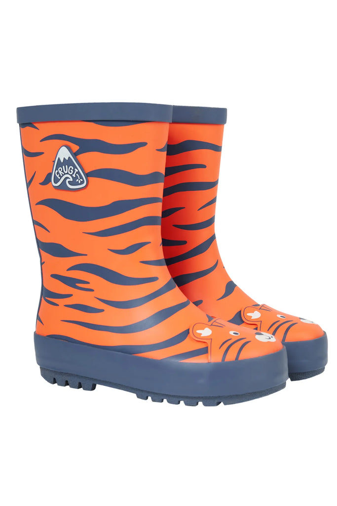 Frugi- Puddle Buster Wellington Boots Salamander/Tiger Print