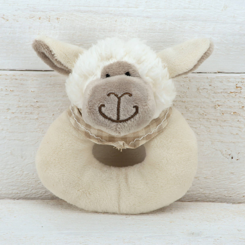 Jomanda -Sheep Plush Soft Toy Baby Rattle - 10cm