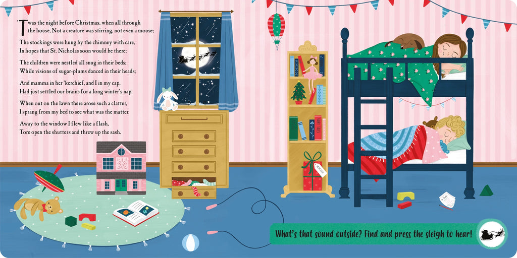 Robert Frederick- The Night Before Christmas - Children's Sound Book- baby at the bank