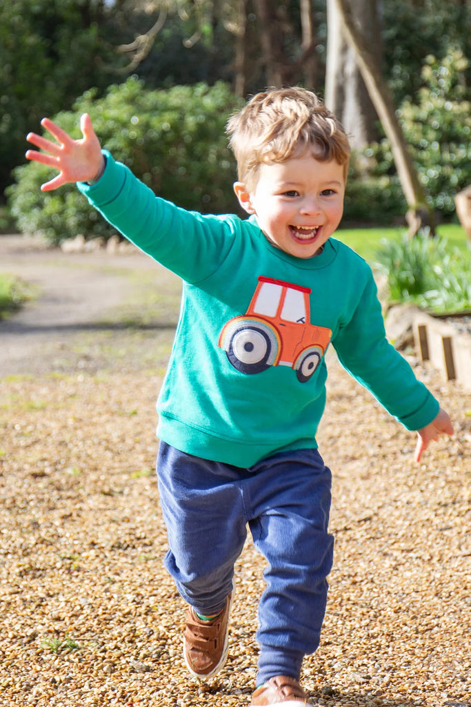 Frugi- Easy On Jumper Tractor- Baby at the bank