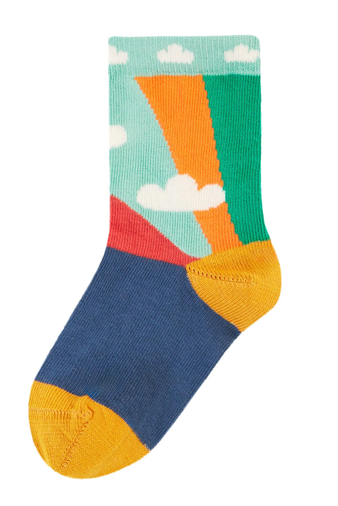 Frugi- Little Socks 3 Pack Cars Multipack- Baby at the bank