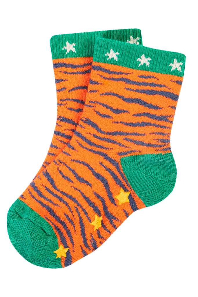 Frugi- Grippy Socks Tiger Multipack- Baby at the bank