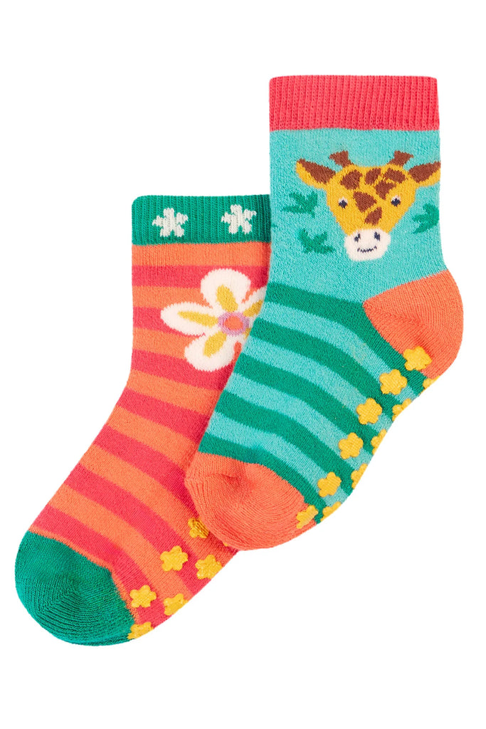 Frugi- Grippy Socks Giraffe Multipack- Baby at the bank