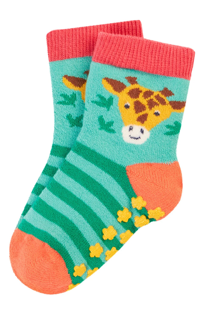 Frugi- Grippy Socks Giraffe Multipack- Baby at the bank