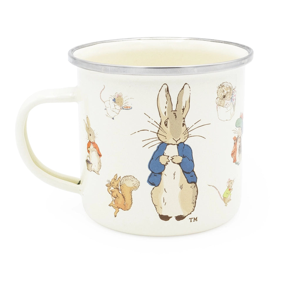 Robert Frederick- Peter Rabbit Baby’S Brush, Comb & Enamel Mug Gift Set- baby at the bank