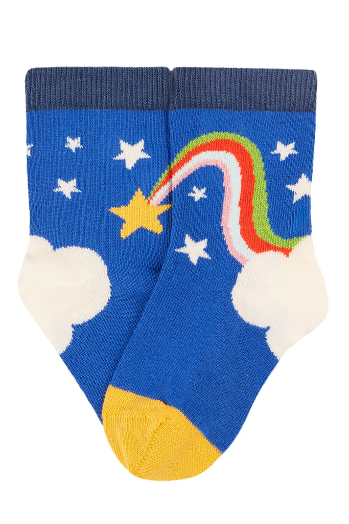 Frugi- Little Socks 3 Pack Retro Happy- Baby at the bank