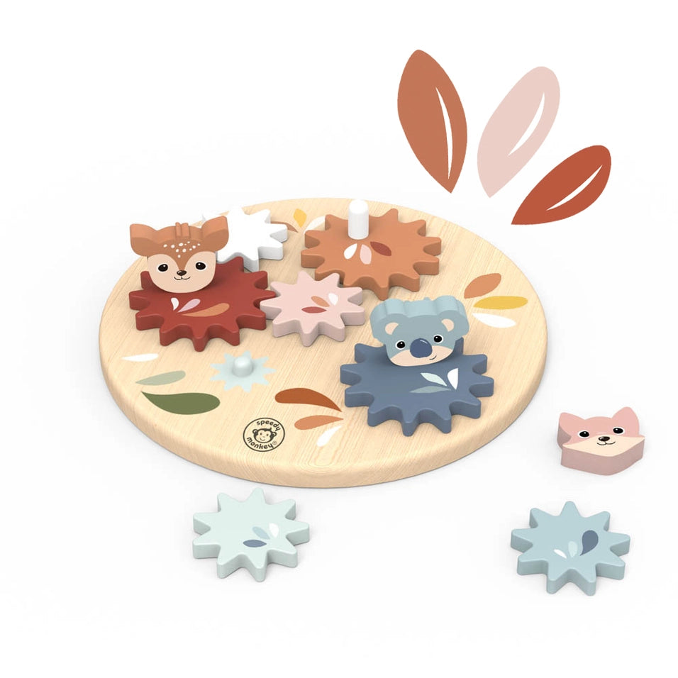 Speedy Monkey- Gear Toy- Baby aat the bank