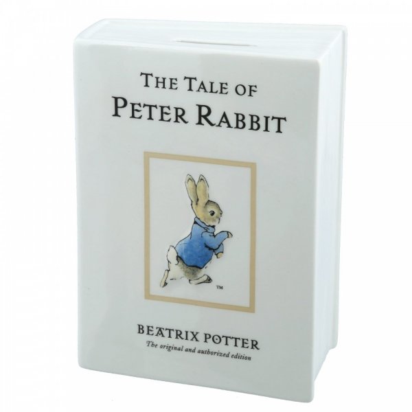 Peter Rabbit- The Tale of Peter Rabbit Money Bank- Baby at the bank