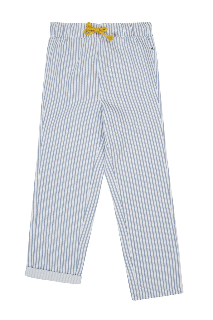 Frugi- Arley Trousers Ticking Stripe- Baby at the bank