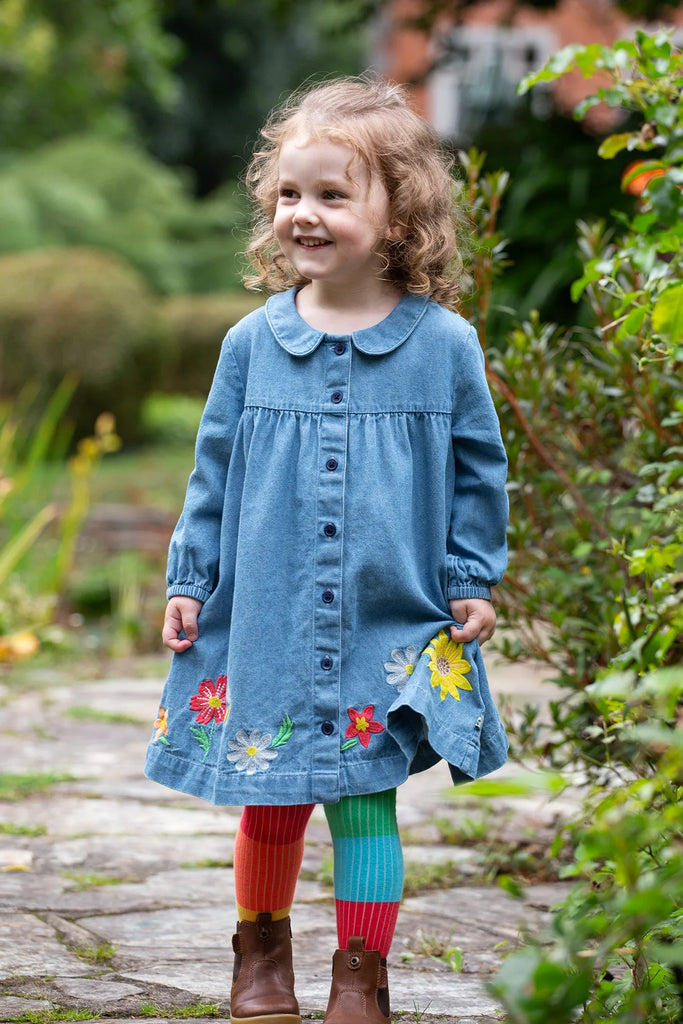 Frugi- Emma Denim Dress- baby at the bank