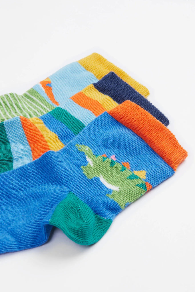 Frugi- Little Socks Dino  Multipack- Baby at the bank