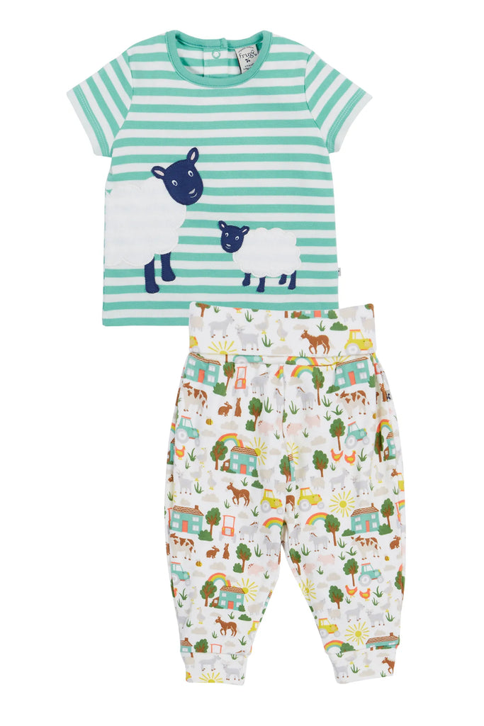 Frugi- Frankie Summer Outfit Farm Life- Baby at the bank