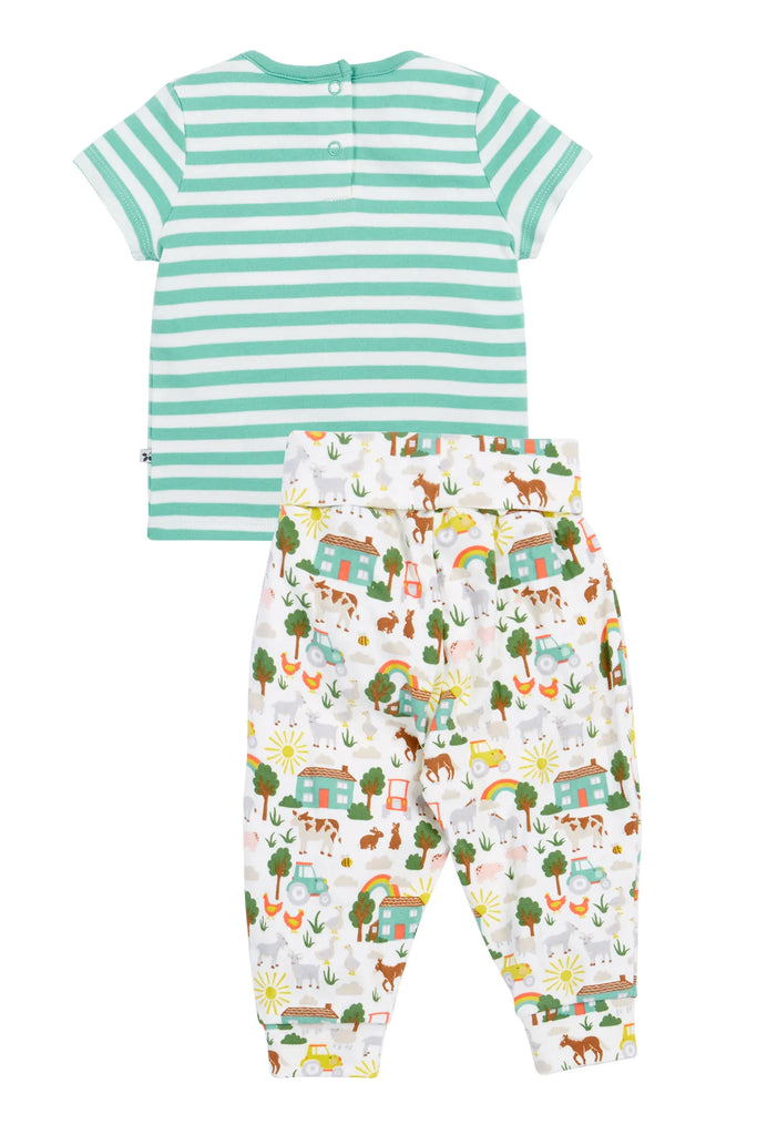 Frugi- Frankie Summer Outfit Farm Life- Baby at the bank